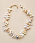 Collier coquillages - modèle Moerani Blanc et Marron