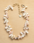 Collier coquillages - modèle Moerani Blanc et Rose